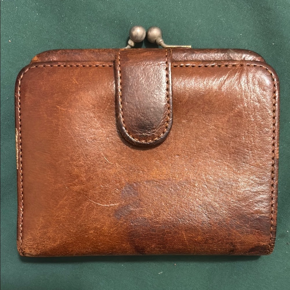 Coach Brown Leather Clasp Wallet